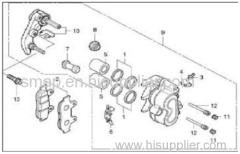 FIGURE 18 FRONT BRAKE CALIPER