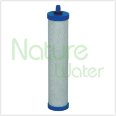 block carbon filter cartridge with blue cup