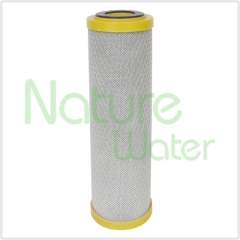 block carbon filter cartridge with yellow cup