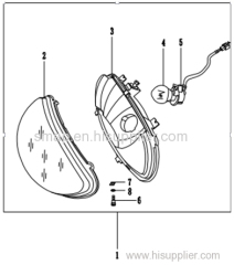 FIGURE 2 Headlight assembly