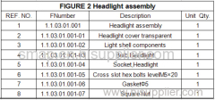 FIGURE 2 Headlight assembly