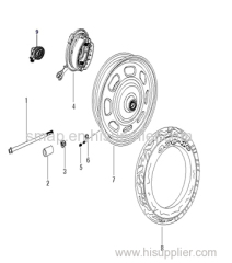 FIGURE 9 Front wheel