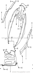 FIGURE 14 Body side cover/Frame fender