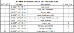 FIGURE 10 REAR FENDER ASSY/REFLECTOR