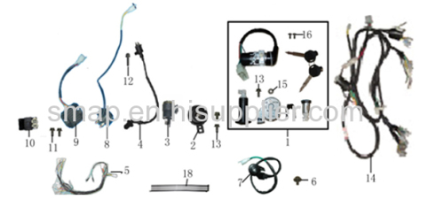 FIGURE 15 ELECTRICAL-PARTS/LOCK ASSY