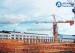 Large 12 Tons External Climbing Tower Crane With Luxury Cab Operation Room
