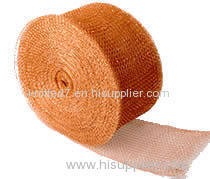 Knitted copper cleaning mesh