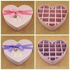 Fashionable and Eco-friendly heart shape paper Chocolate Box