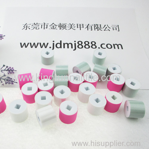 Colourful nail grinding roller head manufacture