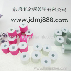 Colourful nail grinding roller head manufacture