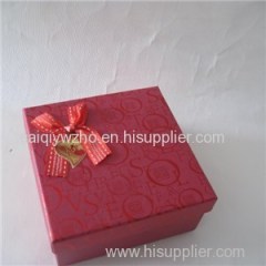 OHG1018 ( Rectangle With Bow Wedding Candy Paper Box )