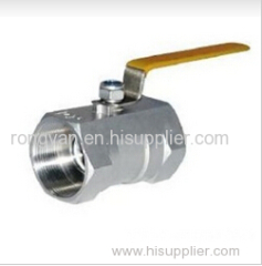 One piece ball valve