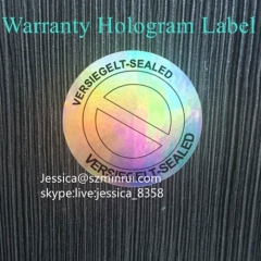 China Supplier Custom Tamper Proof Hologram Stickers Anti-theft Security Label Sticker Holographic Sticker Rolls