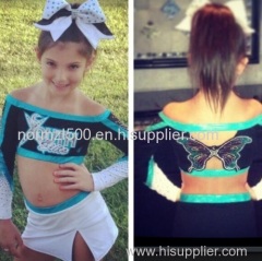 Free custom yourself style kid team cute cheerleading uniforms