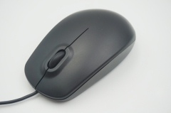 Black 3D optical wired mouse