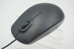 Black 3D optical wired mouse