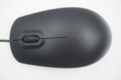 Black 3D optical wired mouse