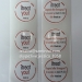 Fashion Design PET Bottle Transparent Label Sticker Die Cut Strong Adhesive Vinyl Sticker Security Transparent Label