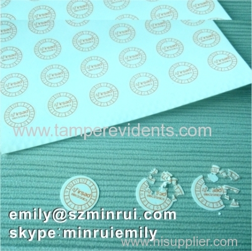 Custom 7mm Round Warranty Date Stickers
