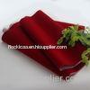 Spunlace Base Red Velvet Fabric / Nylon Flocking Fabric for Decoration or Home Textile