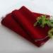 Spunlace Base Red Velvet Fabric / Nylon Flocking Fabric for Decoration or Home Textile