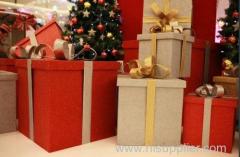 The hot sale fine paper Christmas Box with ribbon