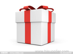 The hot sale fine paper Christmas Box with ribbon