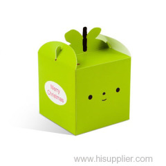 Lovely color paper Christmas Box for apple