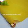 OEM / ODM Polyester Embossed Printed Flocked Velvet Fabric Yellow or Customized