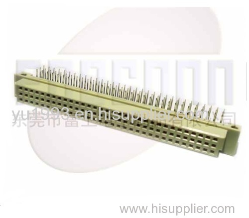 Din 41612 connector with 3 rows 32 pins female right angle type