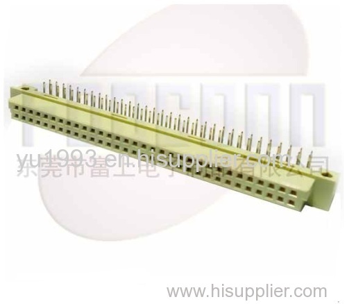 Din 41612 connector with 2 rows 32 pins male right angle type