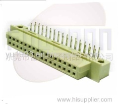 Din 41612 connector with 2 rows 15 pins male right angle type
