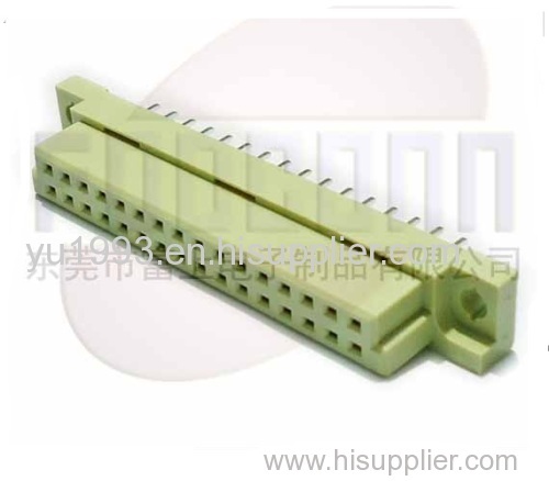 Din 41612 connector with 2 rows 15 pins Female Straight type
