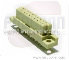 Din 41612 connector with 2 rows 10 pins Female Straight type