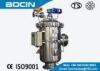 Viscosity liquid self cleaning filters with electric motor driven