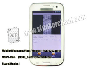 White Samsung S4 Mobile Phone Poker Cheat Device Marked Playing Cards Analyzer