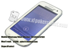 White Samsung S4 Mobile Phone Poker Cheat Device Marked Playing Cards Analyzer