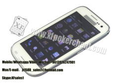 White Samsung S4 Mobile Phone Poker Cheat Device Marked Playing Cards Analyzer