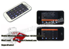 White Samsung Glaxy AKK K4 Phone Poker Analyzer Cheating Device For Semi Capado