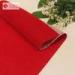 Nonwoven Plain Flocked Velvet Fabric Polyester Red Knitted