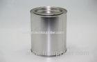 Matte Sliver Wax / Tea Round Tin Cans Packaging 0.21 mm Thickness