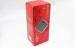 Romantic Rectangle Red Wine Tin Box With Embossment / PVC Window