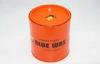 Orange Airtight Tinplate Cosmetics Round Tin Boxes For Packaging