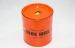 Orange Airtight Tinplate Cosmetics Round Tin Boxes For Packaging