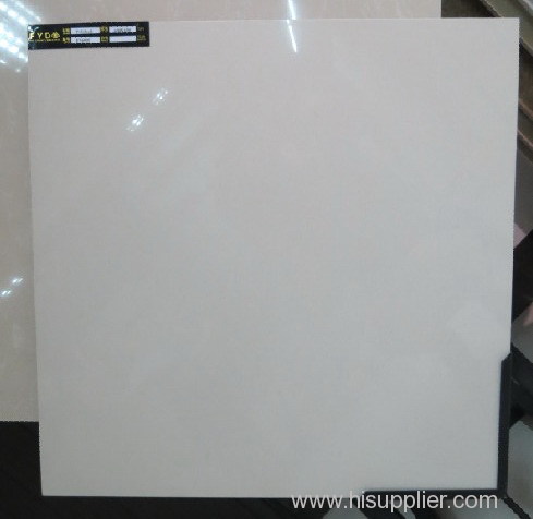 Ivory white porcelain polished tile