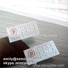 Custom 22x10mm Self Destructive Stickers for Paper Warranty Stickers