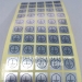 Cosmetic Security Labels Seals/matt silver pet label/