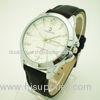 Men's Classic Case Design PU Leather Strap Watches with Customizes Logo