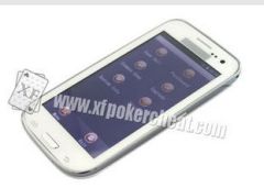 White Samsung S4 Mobile Phone Poker Cheat Device Marked Playing Cards Analyzer