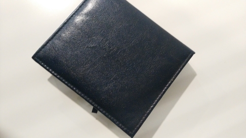 Custom leather cover notepad box lined with lint cloth